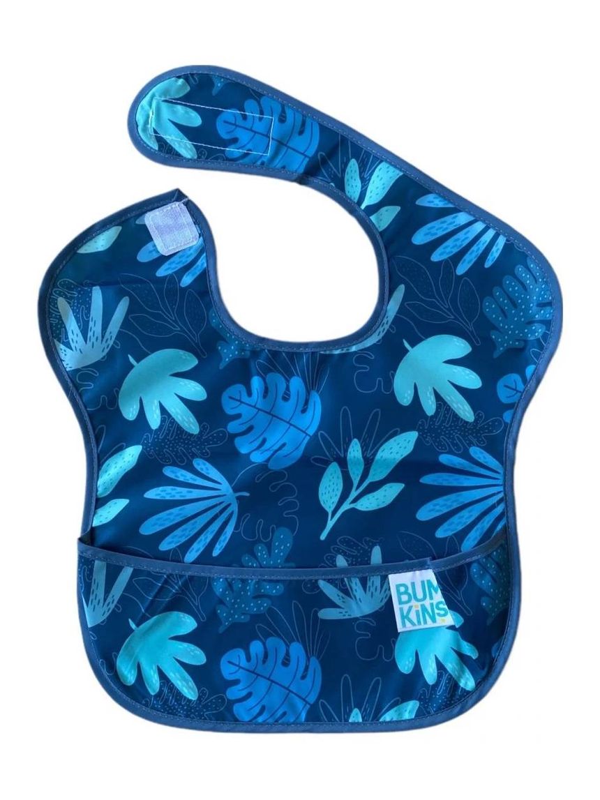 Bumkins αδιάβροχη σαλιάρα 6-24m blue tropic - BUMKINS