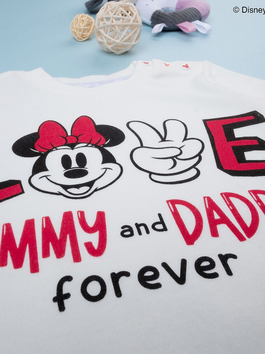 πιτζάμα valentine's day minnie για κορίτσι - Prénatal