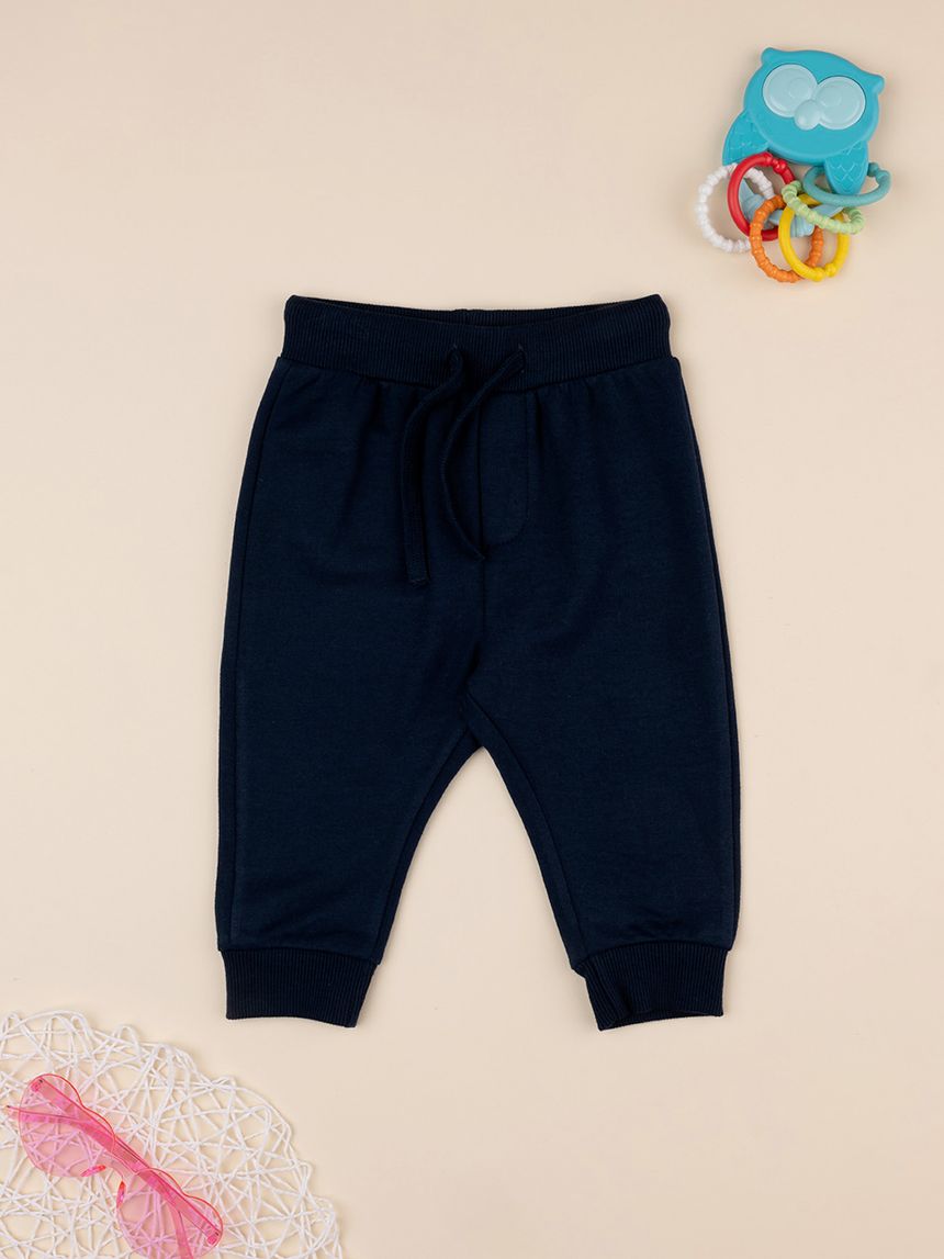 βρεφικό παντελόνι φόρμας μπλε σκούρο για αγόρι - Prénatal