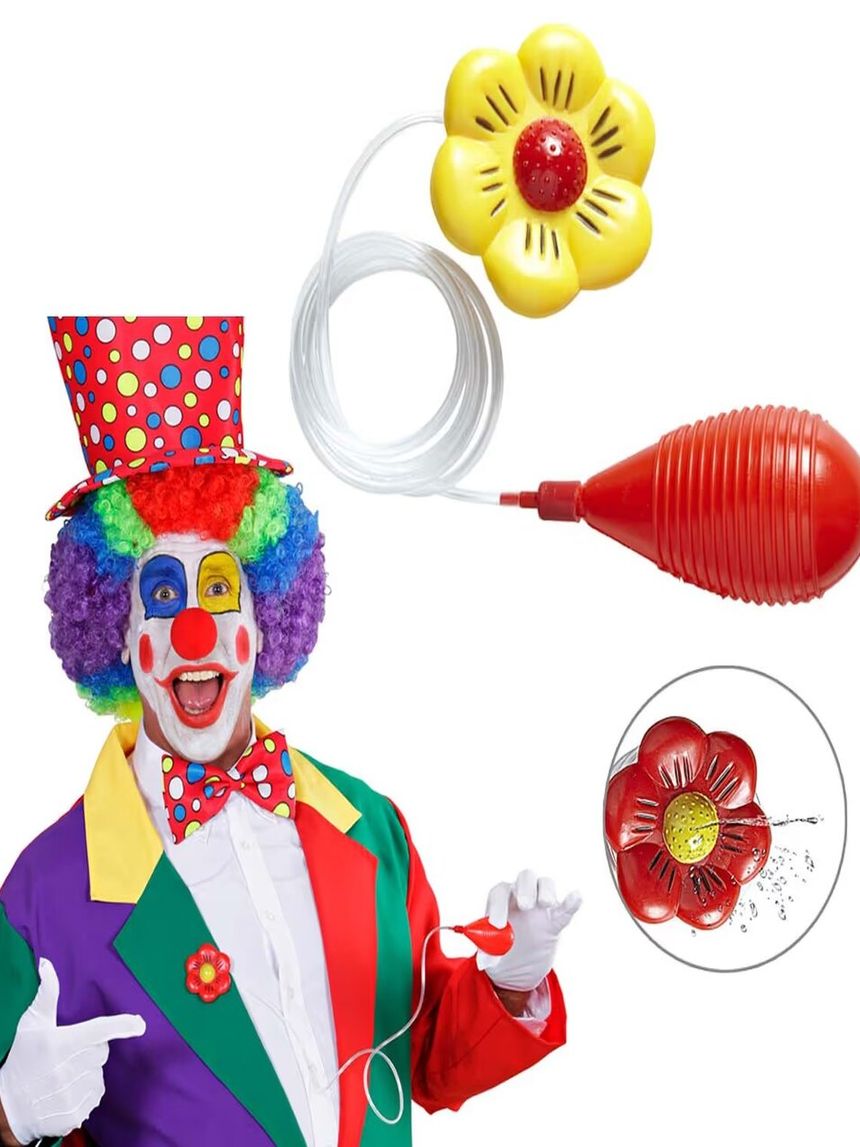 τσα-φαλ αποκριάτικο αξεσουάρ λουλούδι κλόουν πετάει νερό α15326 - TSA-FAL