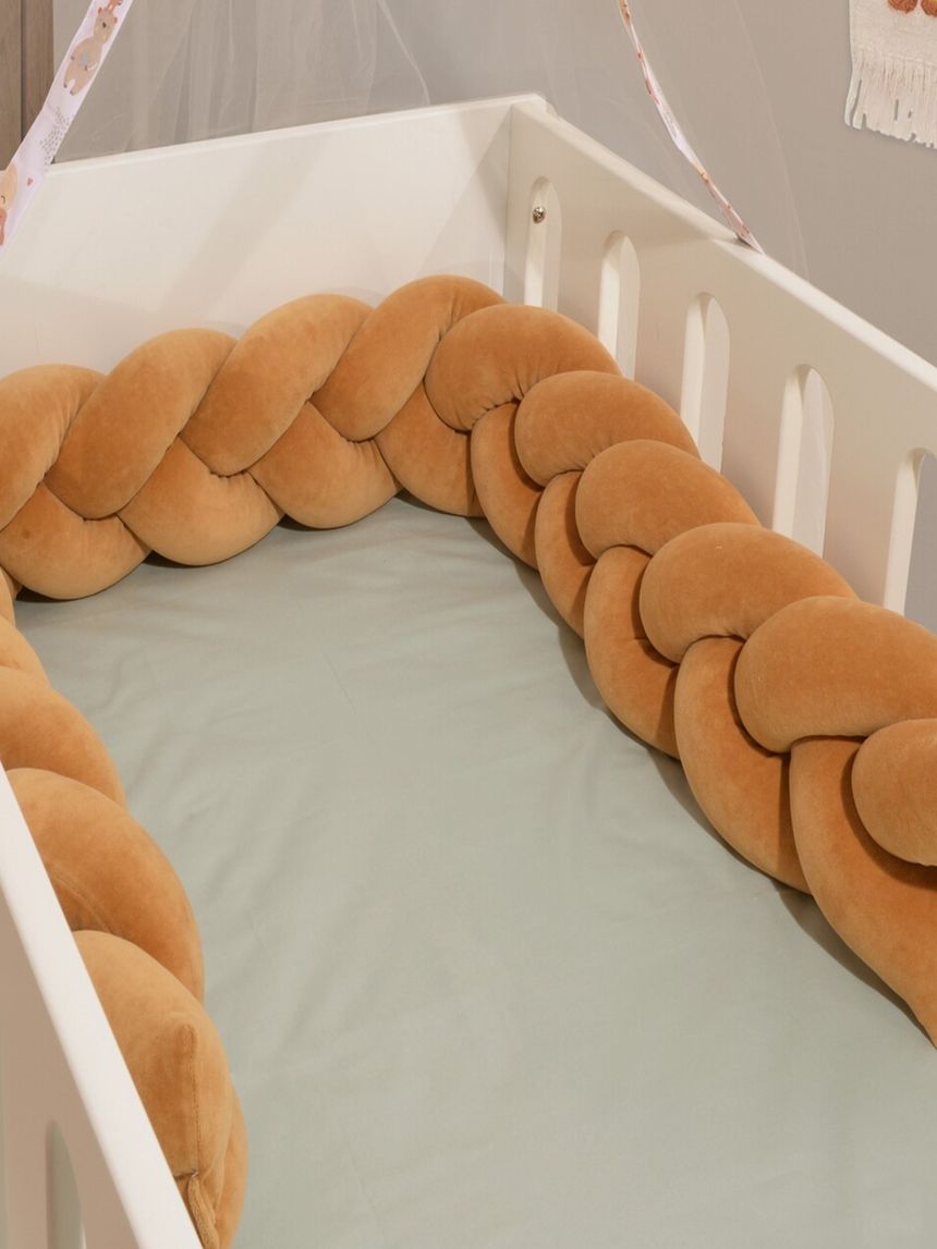 Baby oliver πάντα πλεξούδα βελουτέ καμηλό 46-6714/410 - BABY OLIVER