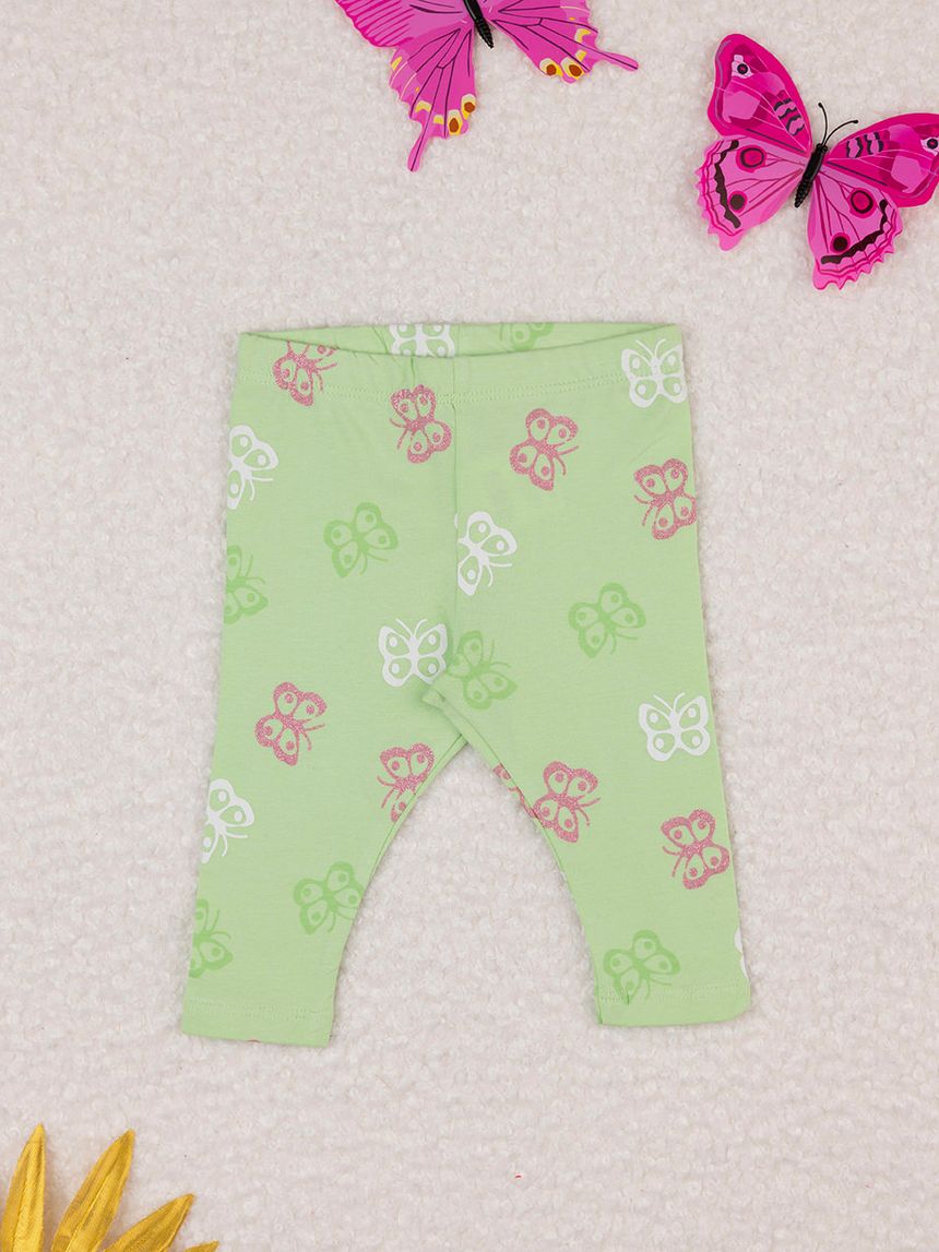 βρεφικό κολάν πράσινο με πεταλούδες για κορίτσι - Prénatal