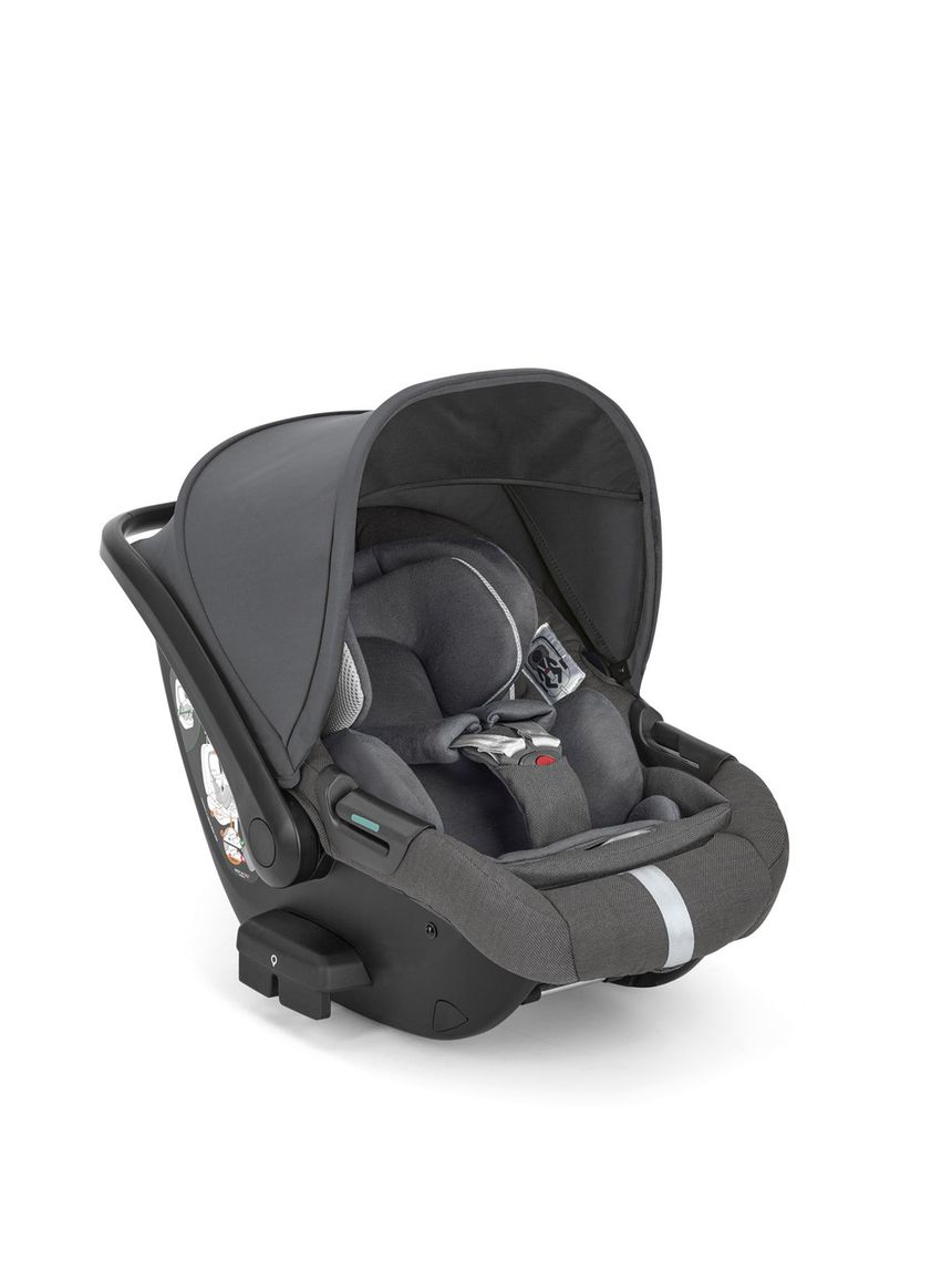 Inglesina aptica system quattro darwin infant recline σχέδιο velvet grey με σκελετό palladio black - Inglesina