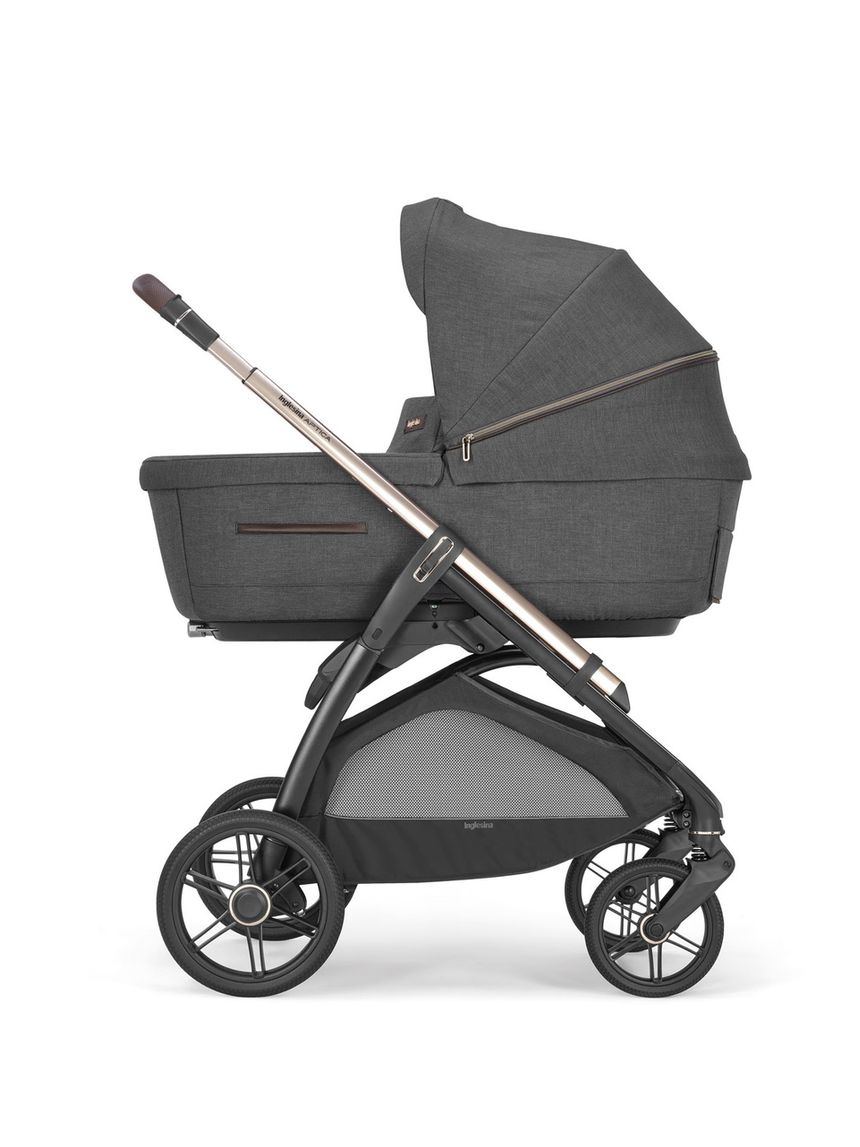 Inglesina aptica system quattro darwin infant recline σχέδιο velvet grey με σκελετό palladio black - Inglesina