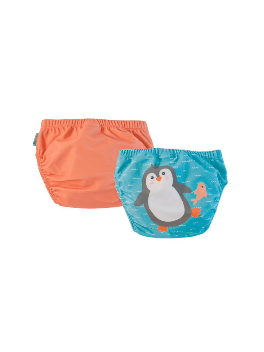 Zoocchini σετ μαγιό πάνα 2 τμχ parker the penguin upf50+ zoo12118 - Zoocchini