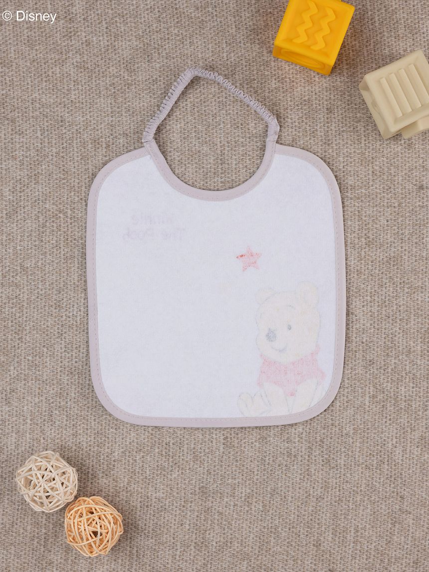 βρεφική σαλιάρα λευκή πετσετέ winnie για αγόρι - Prénatal