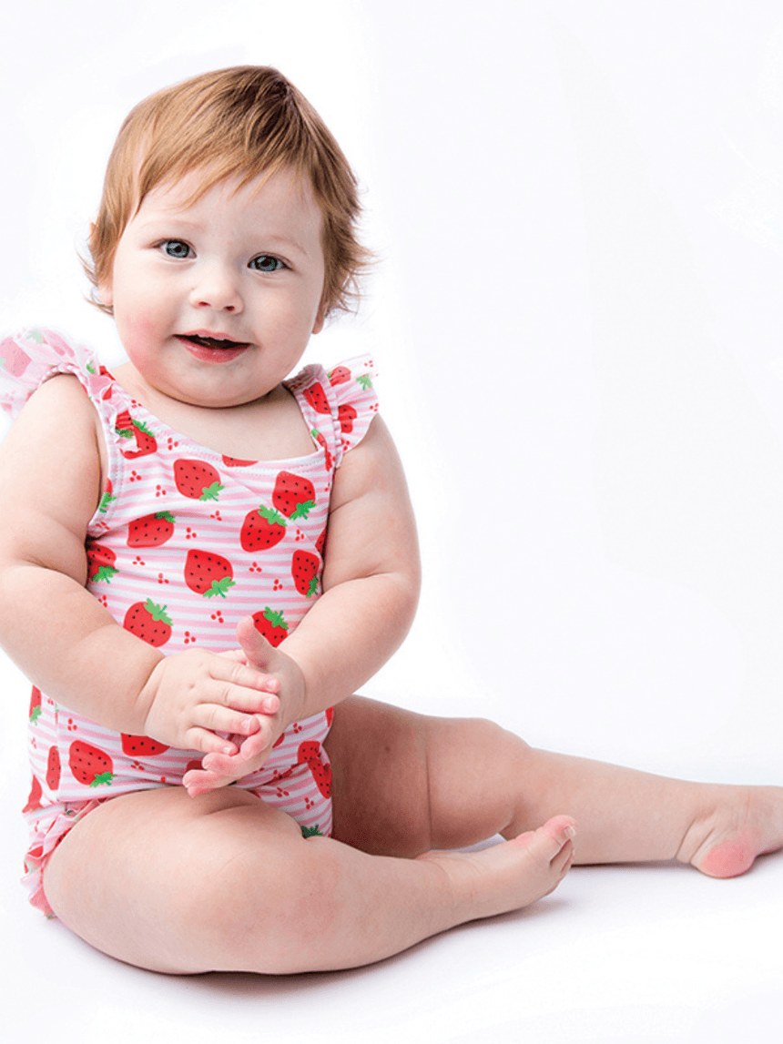 Zoocchini ολόσωμο μαγιό strawberry zoo12253 - Zoocchini