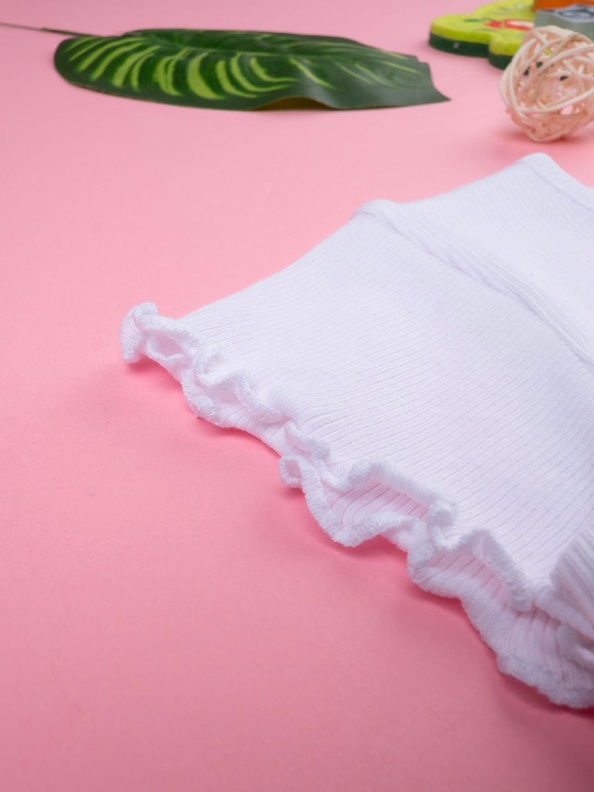 παιδικό φόρεμα λευκό/μπλε φλοράλ για κορίτσι - Prénatal