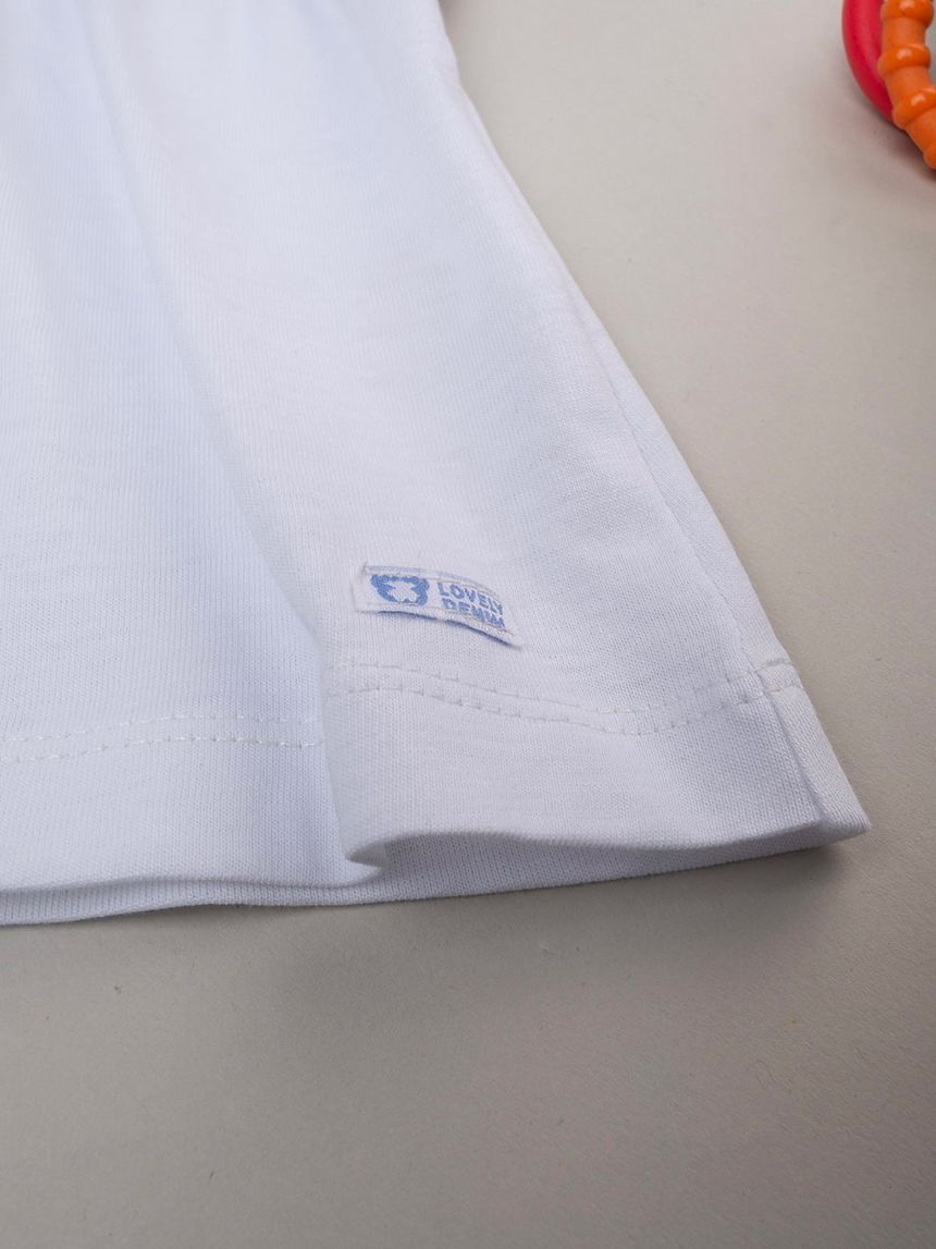 βρεφικό σετ t-shirt και σορτσάκι denim για κορίτσι - Prénatal