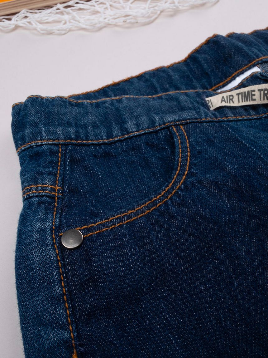 παιδική τζιν βερμούδα μπλε safari για αγόρι - Prénatal