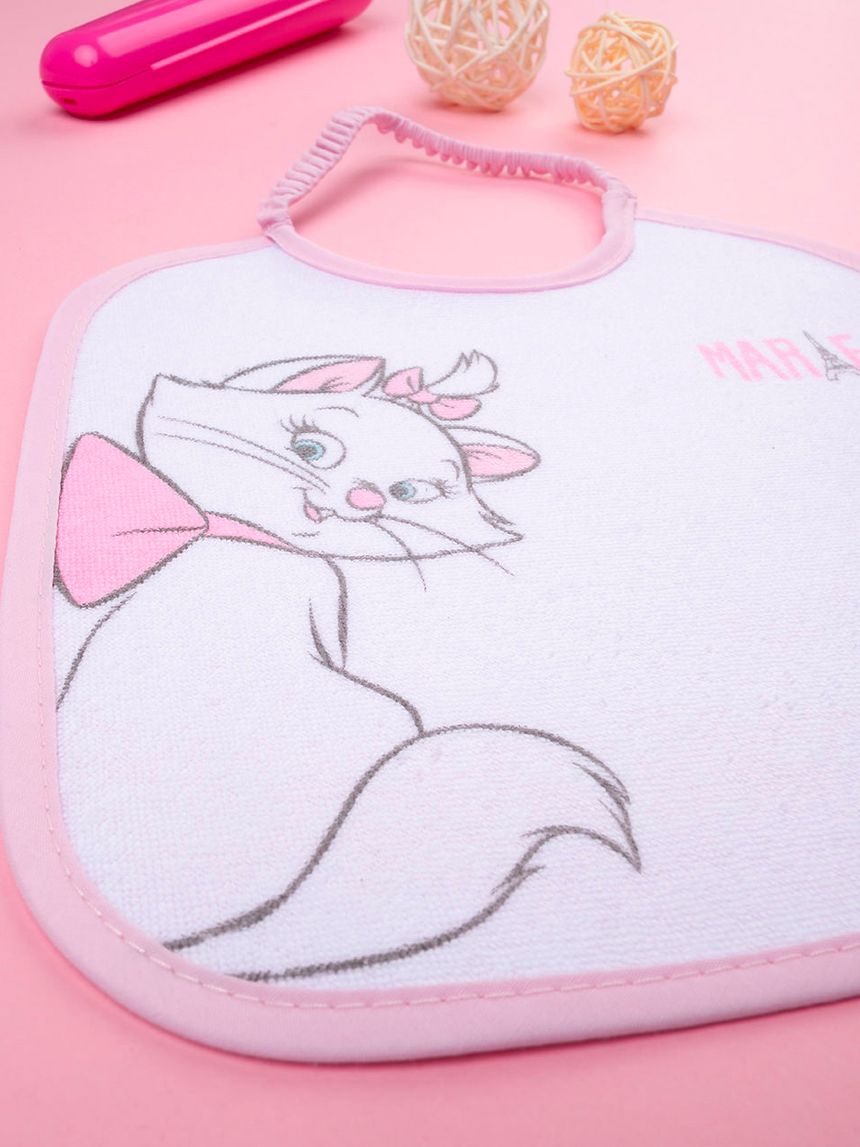 βρεφική σαλιάρα λευκή πετσετέ marie για κορίτσι - Prénatal