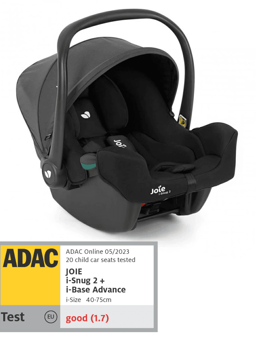 Joie κάθισμα αυτοκινήτου i-snug 2 (40-75cm) shale c1817casha000 - Joie