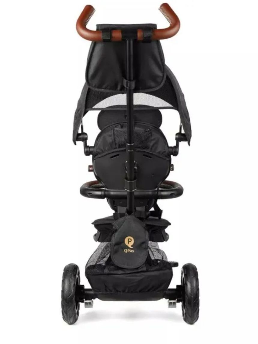 Qplay rito deluxe air wheels μαύρο- σπαστό τρίκυκλο ποδηλατάκι 01-1212068-02 - QPLAY