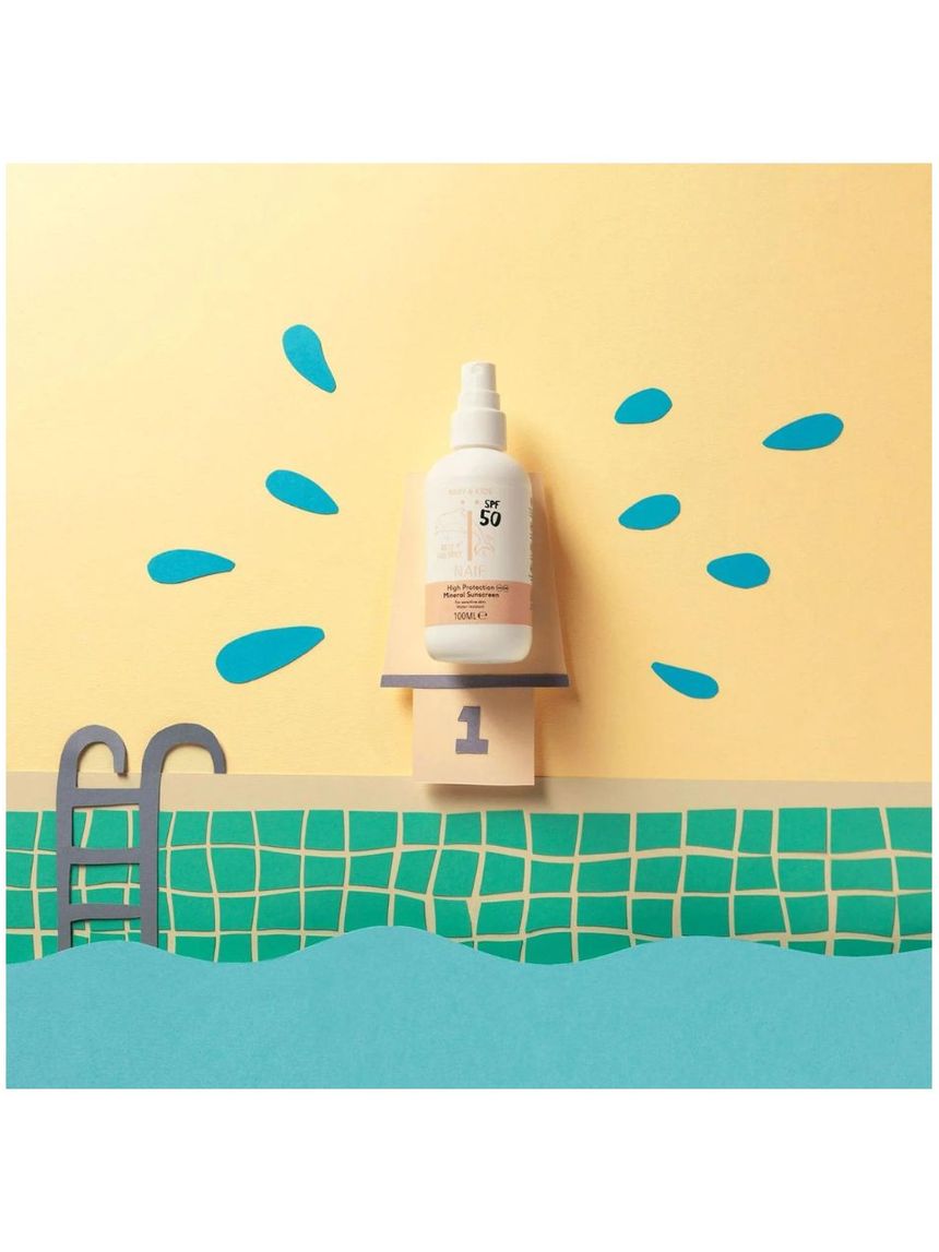 Naif αντηλιακό σπρέι προσώπου-σώματος, για βρέφη & παιδιά, spf 50, 100ml naif/sb005 - NAIF