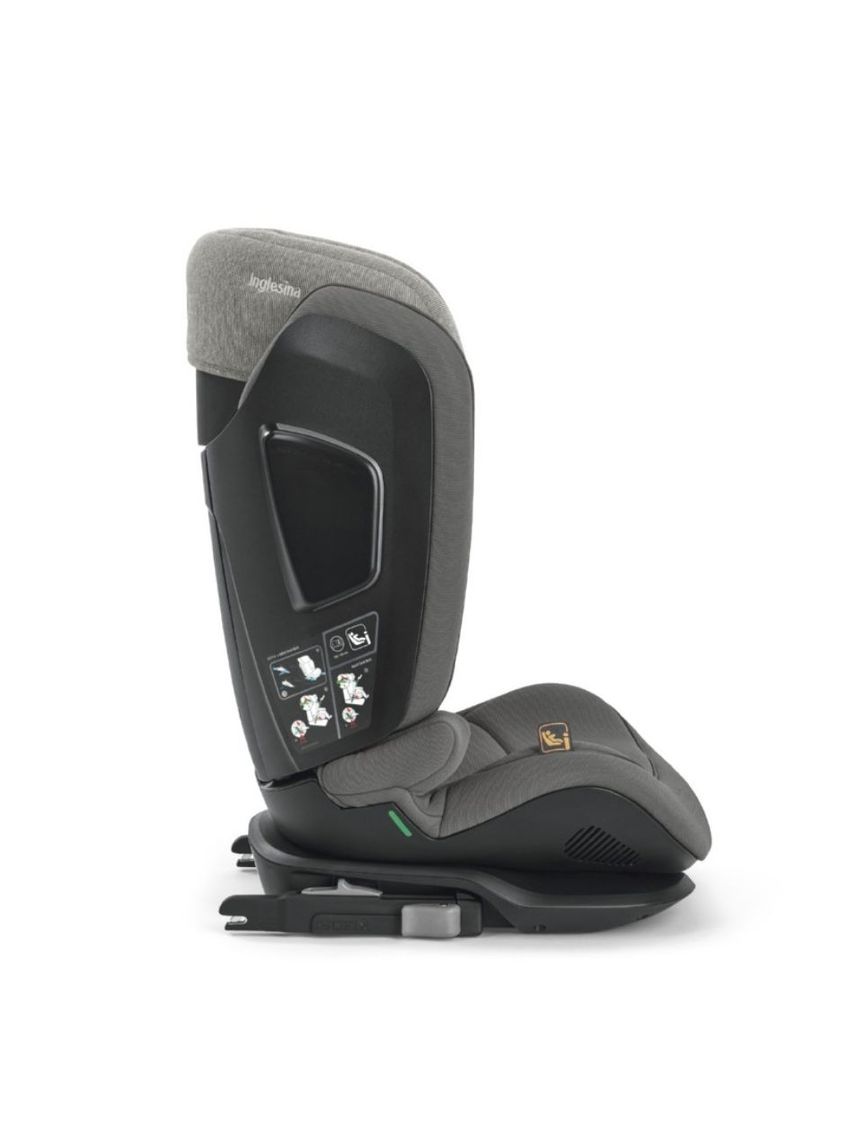 Inglesina κάθισμα αυτοκινήτου cartesio i-size (100-150cm) vulcan black av98r0vlb - Inglesina