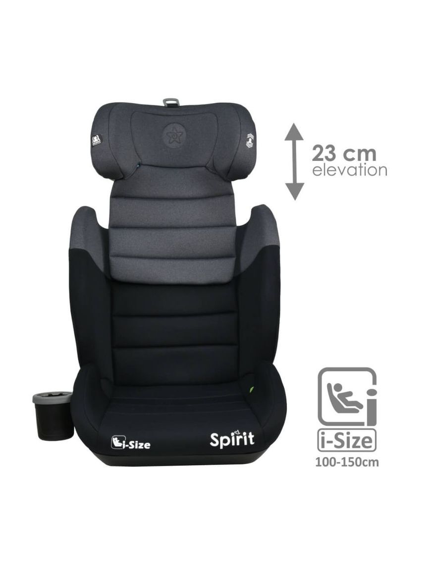 Bebe stars κάθισμα αυτοκινήτου spirit isofix i-size (100-150cm) steel grey 945-186 - Bebe Stars