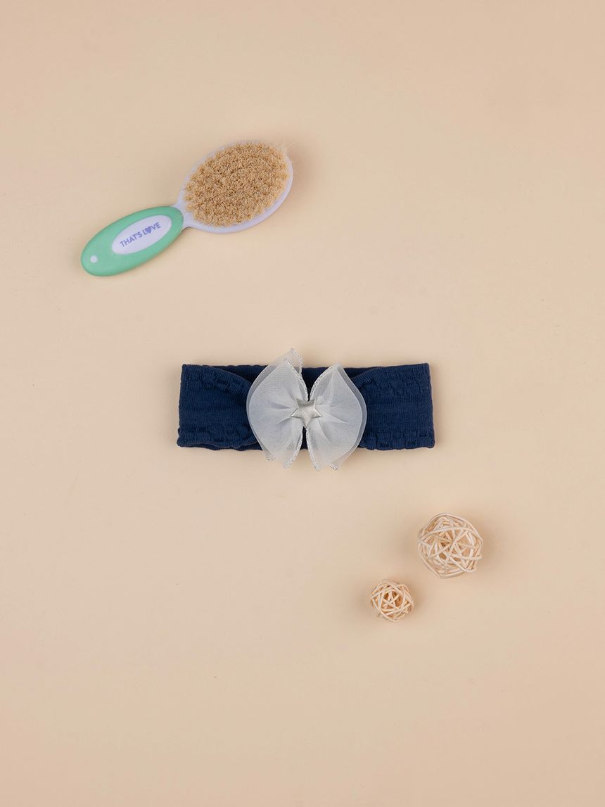 βρεφική κορδέλα μαλλιών μπλε με αστεράκι για κορίτσι - Prénatal