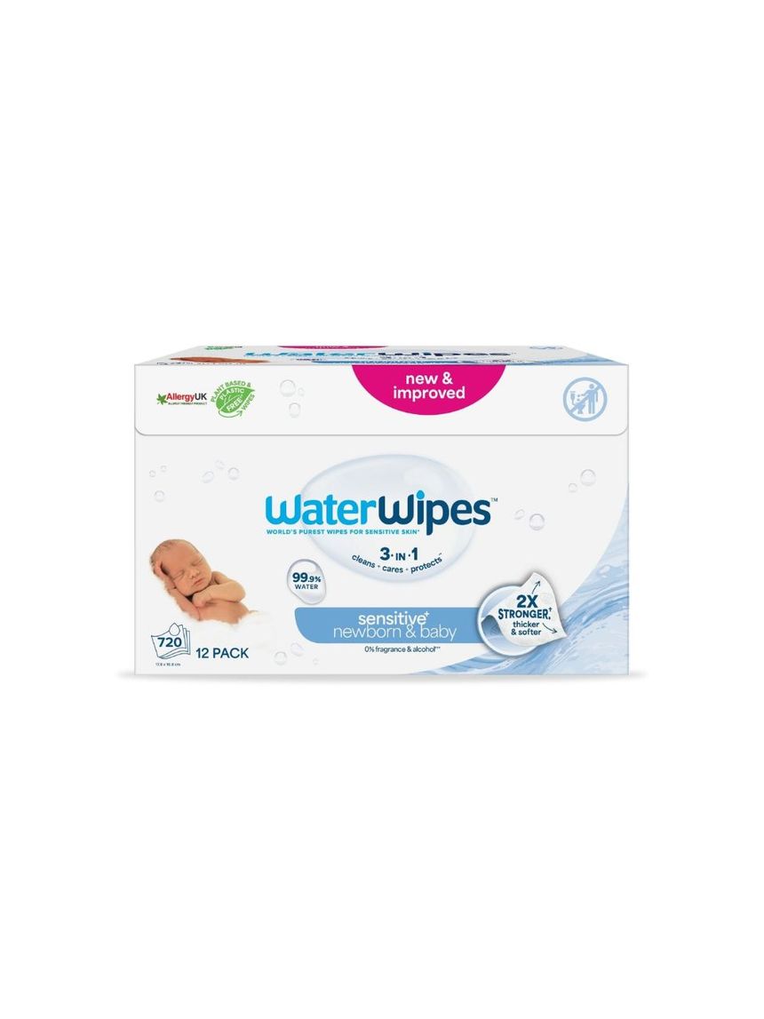 Waterwipes βιοδιασπώμενα μωρομάντηλα 720τμχ (12x60) ib/420036 - WaterWipes