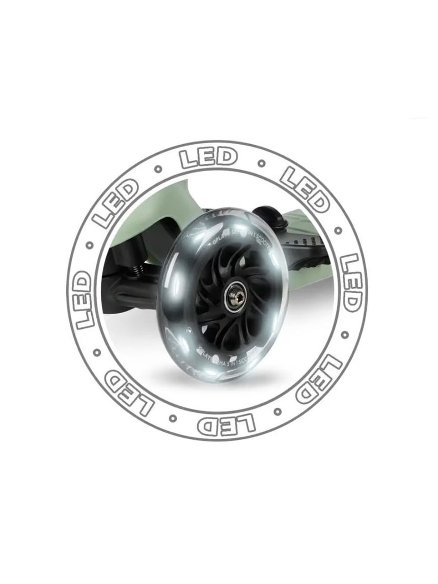 Qplay sema 3 σε 1 pro led green scooter 01-1212071-02 - QPLAY