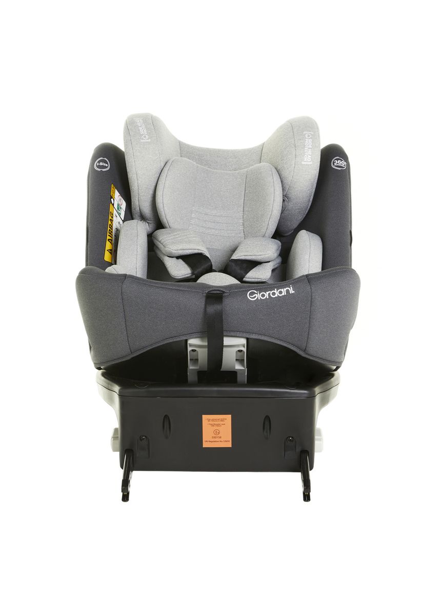 Giordani κάθισμα αυτοκινήτου titano i-size (40-150cm) 360° isofix γκρι ανοιχτό - Giordani