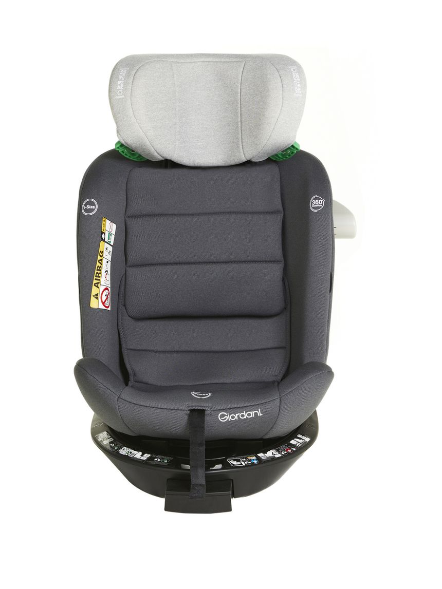 Giordani κάθισμα αυτοκινήτου crono i-size (40-150cm) 360° isofix γκρι ανοιχτό - Giordani