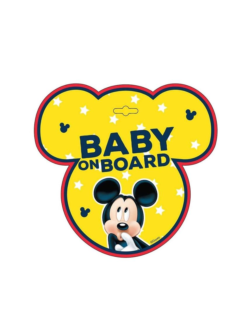 Freeon σήμα αυτοκινήτου με βεντούζα "baby on board" mickey, 9612 - Freeon