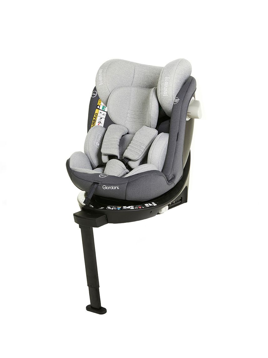 Giordani κάθισμα αυτοκινήτου crono i-size (40-150cm) 360° isofix γκρι ανοιχτό - Giordani