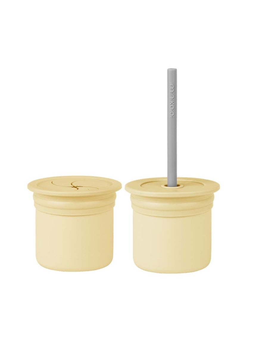 Minikoioi κύπελλο sip+snack πολλών χρήσεων 180ml yellow 0424-101100103 - MinikOiOi