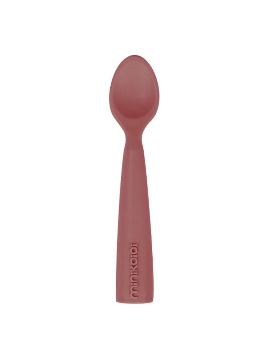 Minikoioi κουτάλι σιλικόνης scooper 6m+ rose 0907-101140005 - MinikOiOi