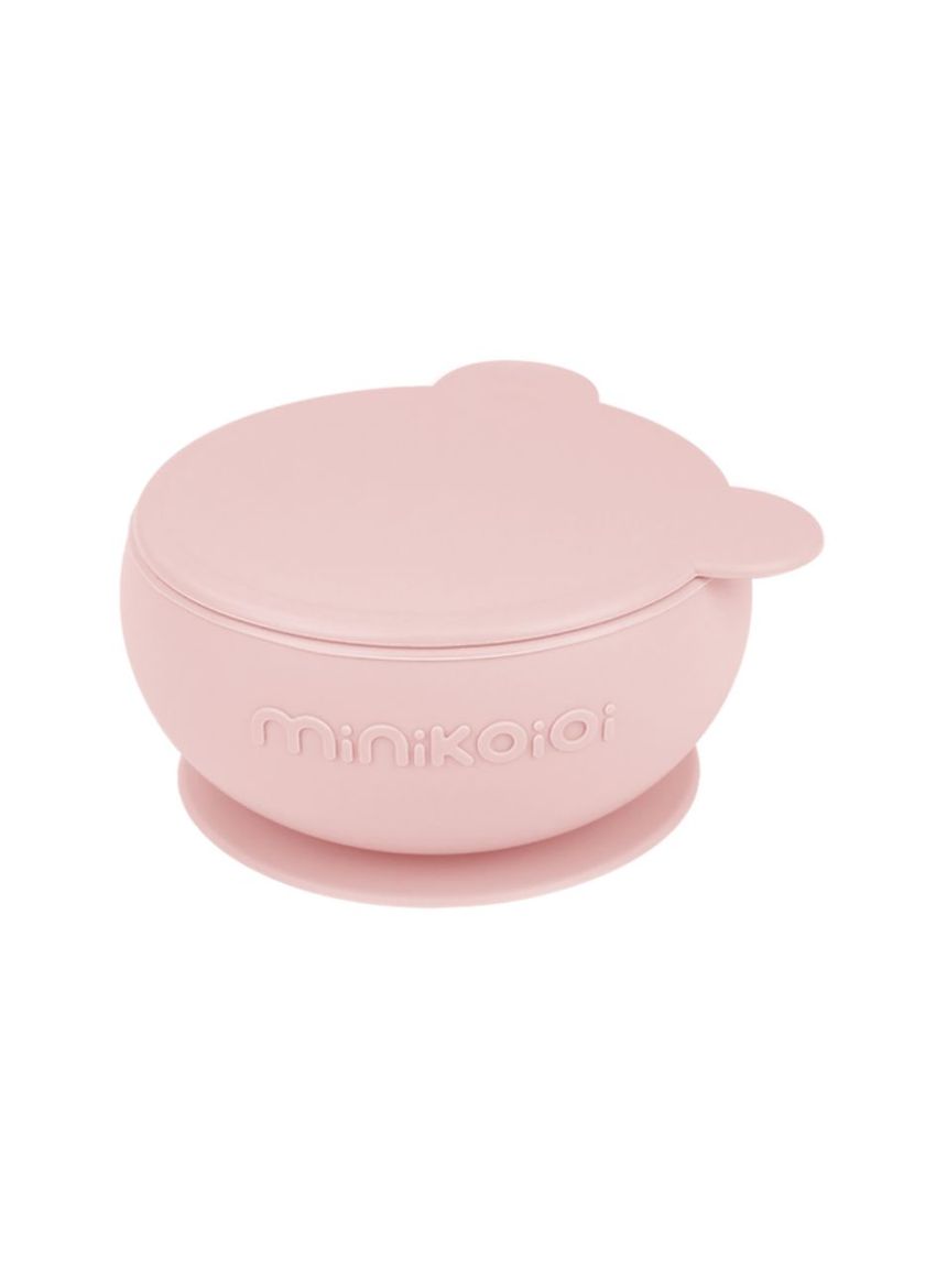 Minikoioi μπολ με καπάκι bowly 450ml pink 0907-101080002 - MinikOiOi