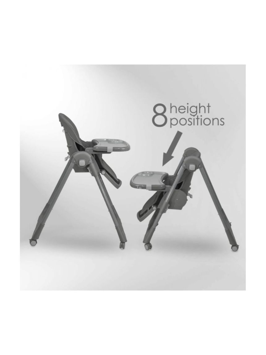 Bebe stars καρέκλα φαγητού milk grey 6m+, 866-186 - Bebe Stars