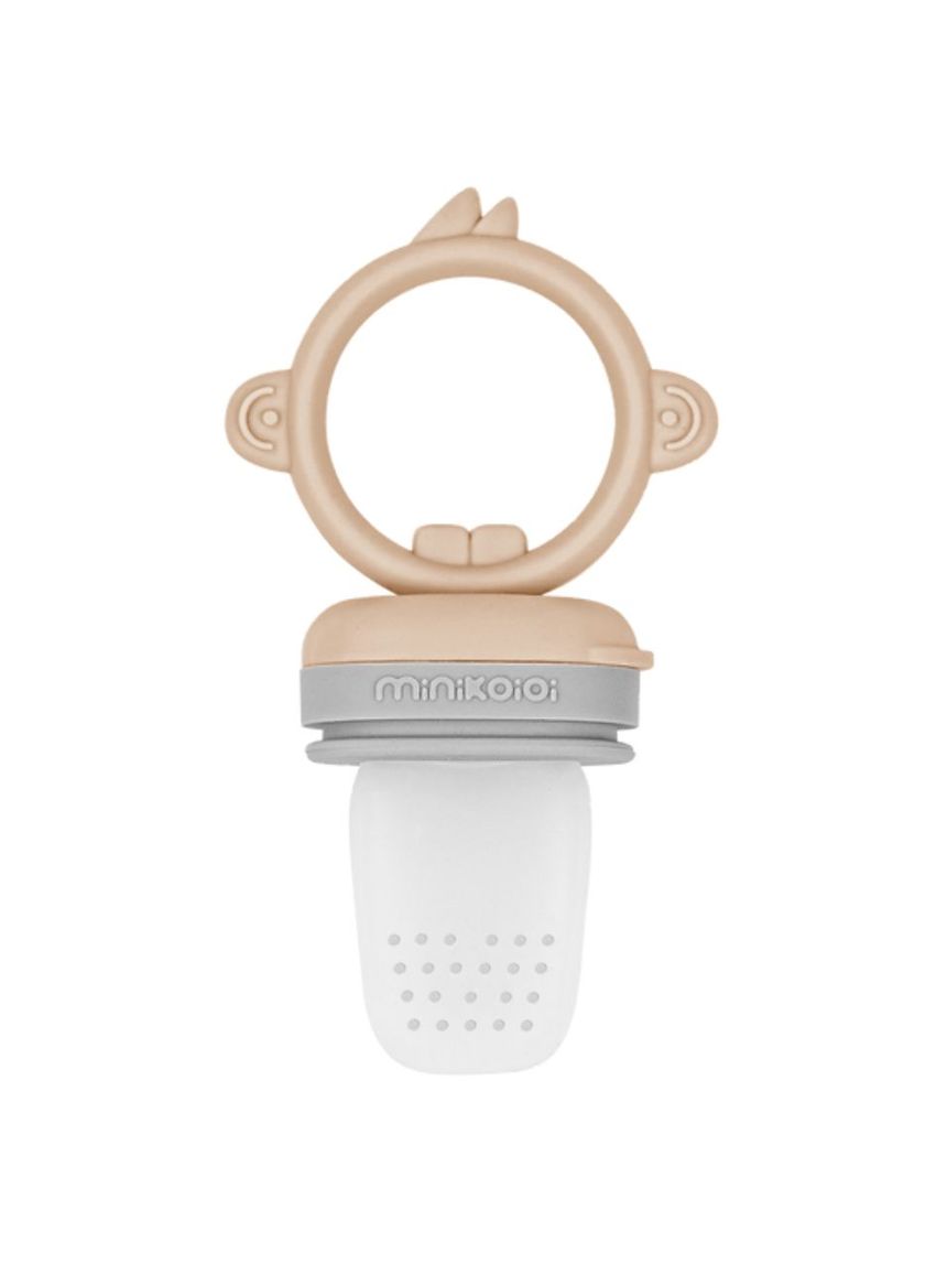 Minikoioi feeder + μασητικό σιλικόνης bubble beige/powder grey 0424-101130008 - MinikOiOi