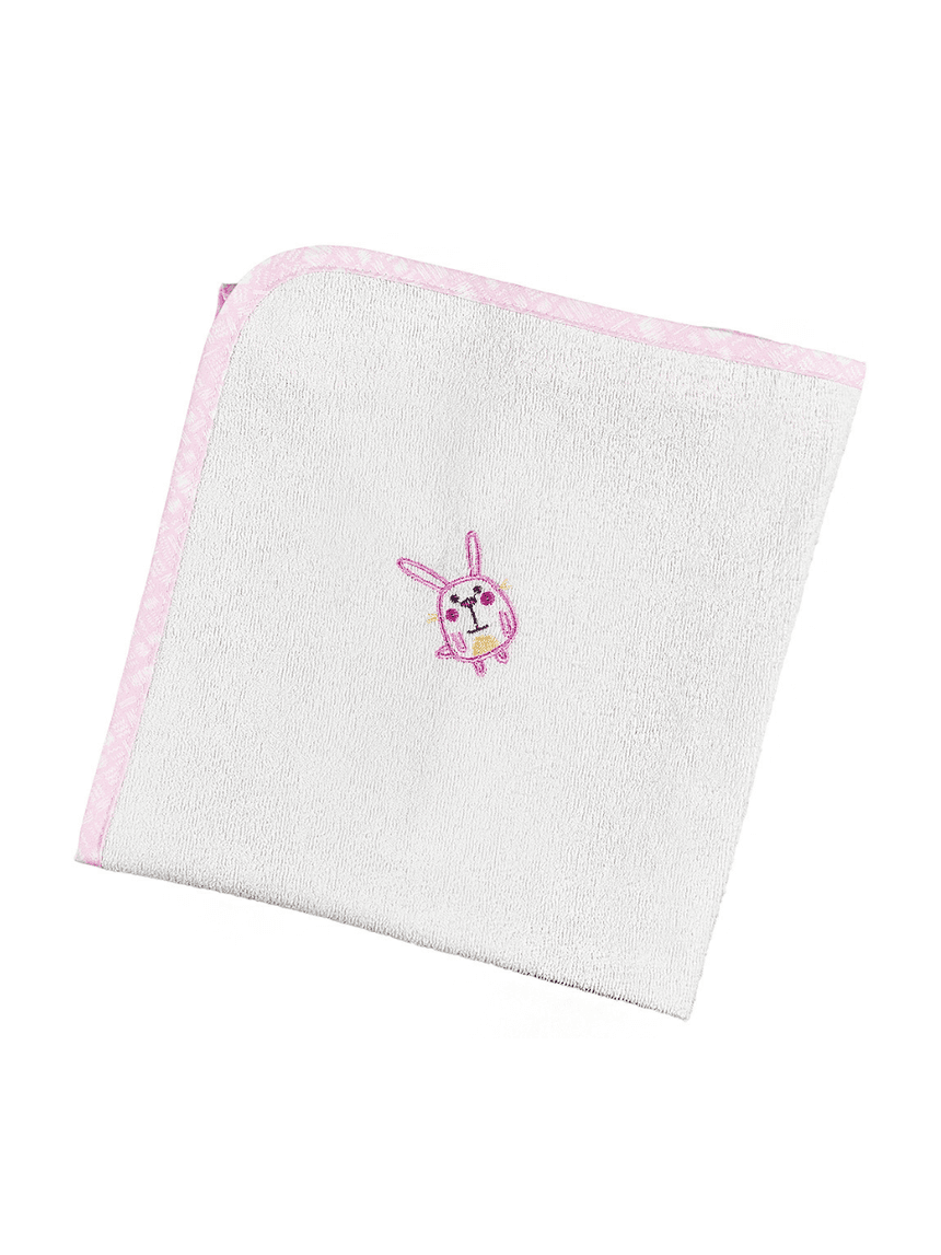 ο κόσμος του μωρού σελτεδάκι 40x60 cm πλαστικοποιημένης πετσέτας elephant ροζ 11121 - ο κόσμος του μωρού