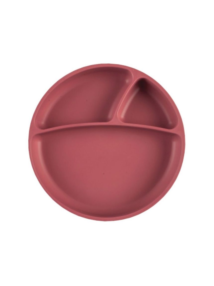 Minikoioi πιάτο με διαχωριστικά portions 6m+ rose 0907-101050005 - MinikOiOi