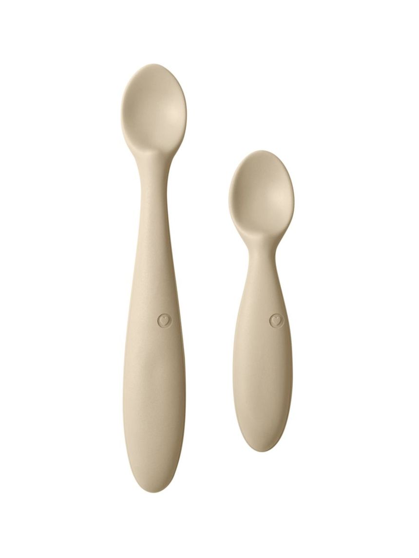 Bibs  σετ κουταλάκια σιλικόνης 2τμχ vanilla - BIBS