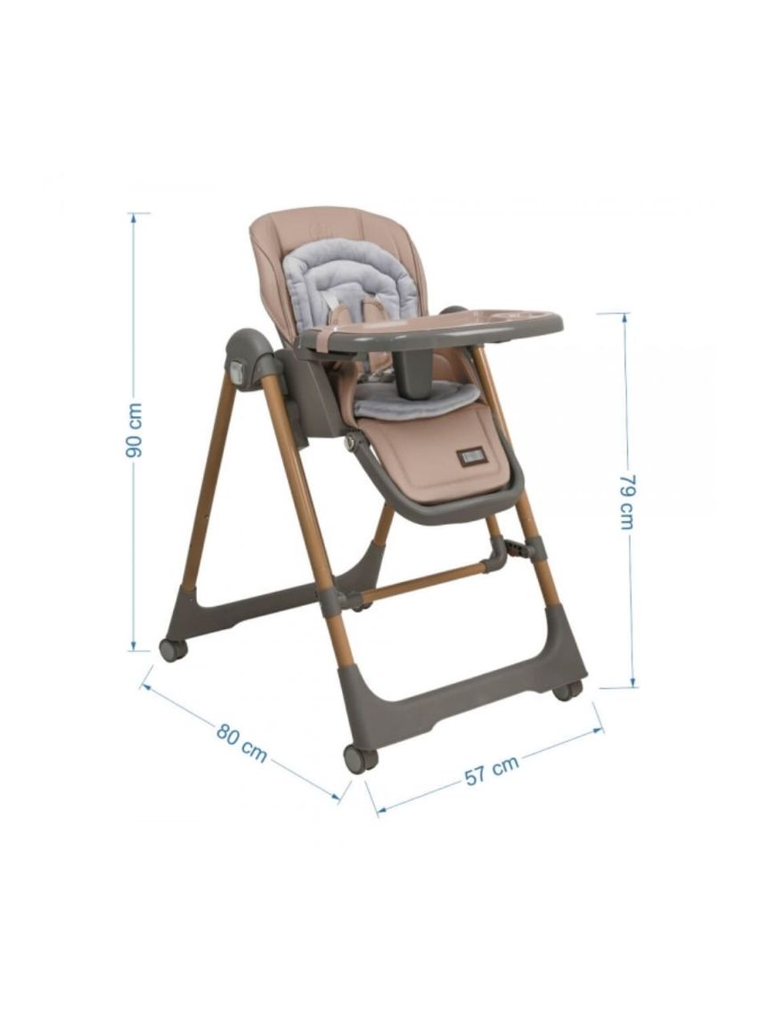Bebe stars καρέκλα φαγητού-κούνια nuovo 2σε1 mocha 6m+, 867-182 - Bebe Stars