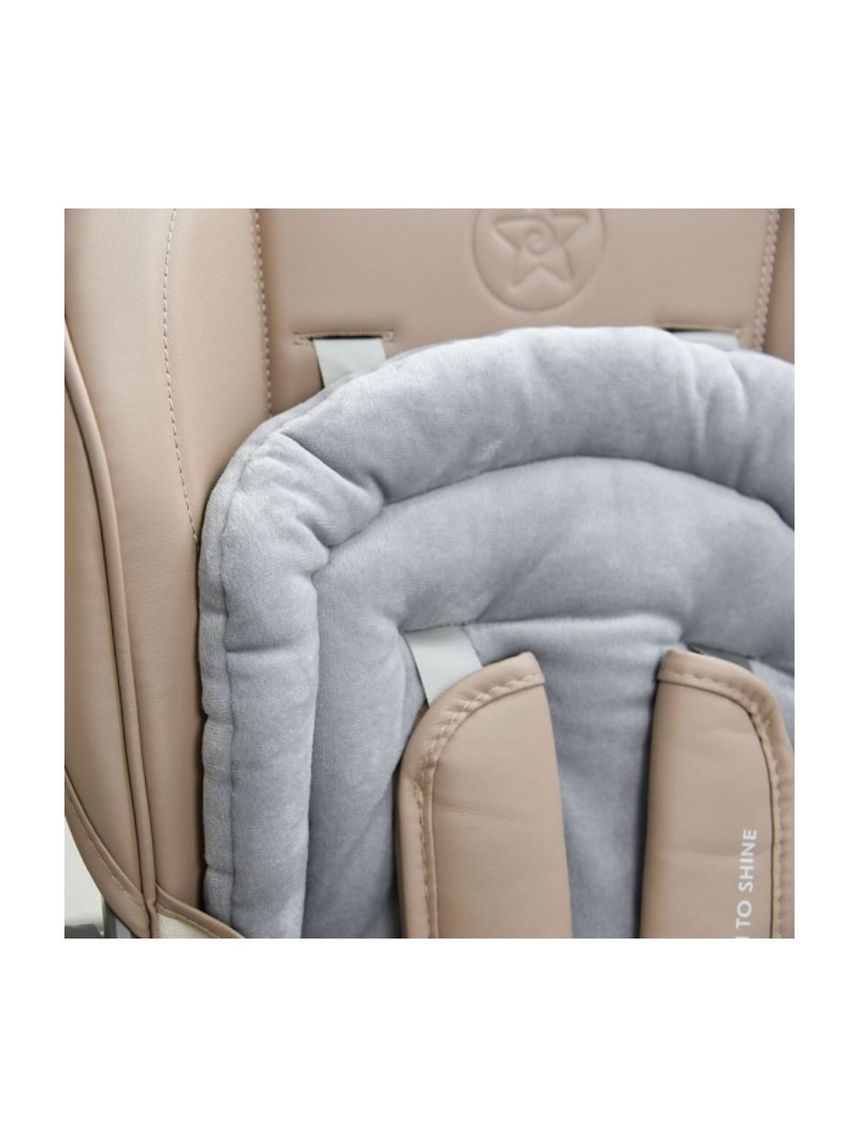 Bebe stars καρέκλα φαγητού-κούνια nuovo 2σε1 mocha 6m+, 867-182 - Bebe Stars