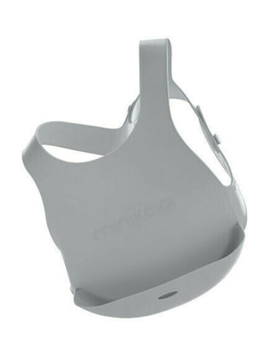 Minikoioi ελαστική σαλιάρα σιλικόνης grey 0202-101020005 - MinikOiOi