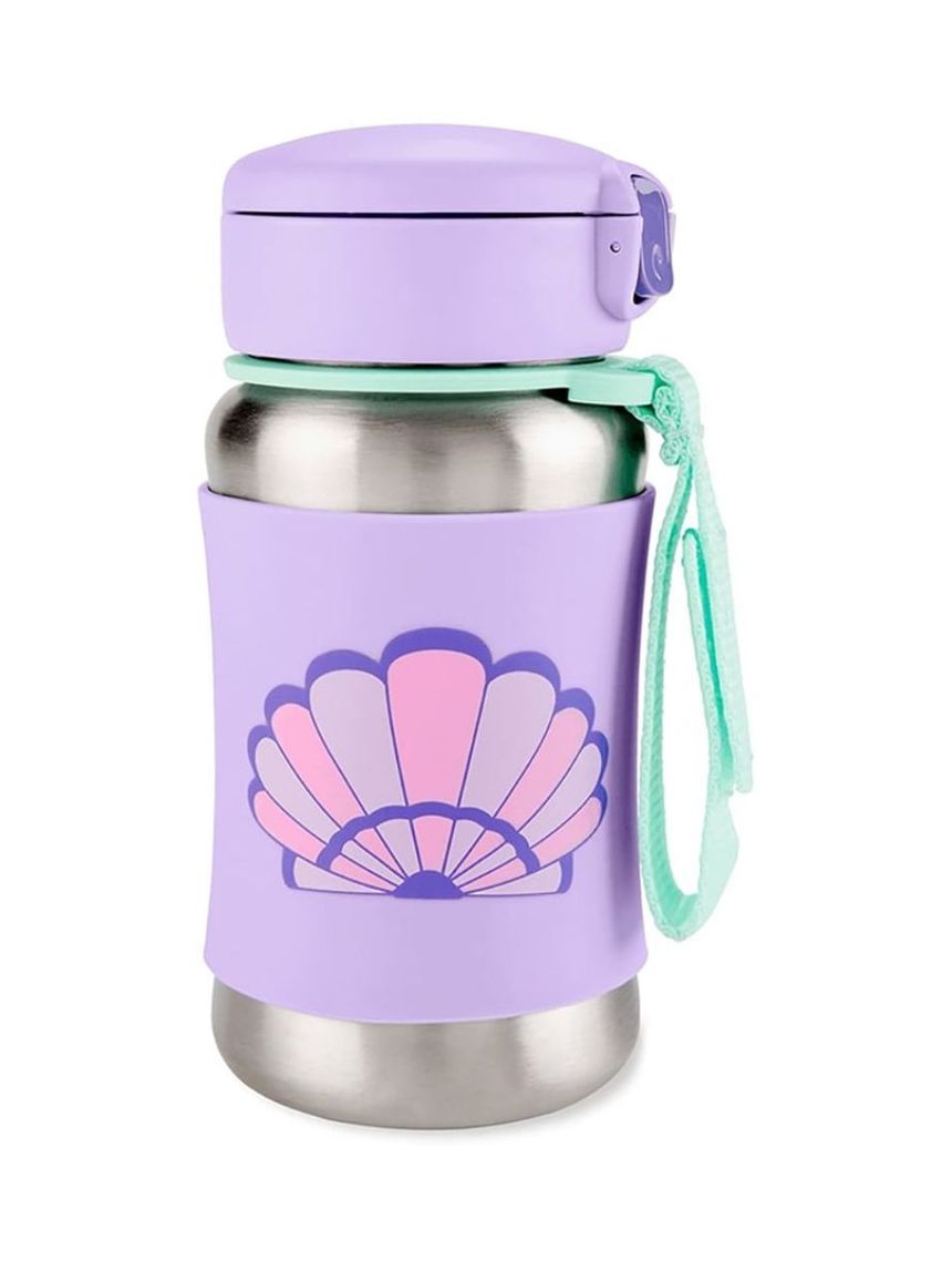 Skip hop sparkle style stainless steel παγούρι με καλαμάκι 350ml seashell 29-2903037-07 - SKIP HOP