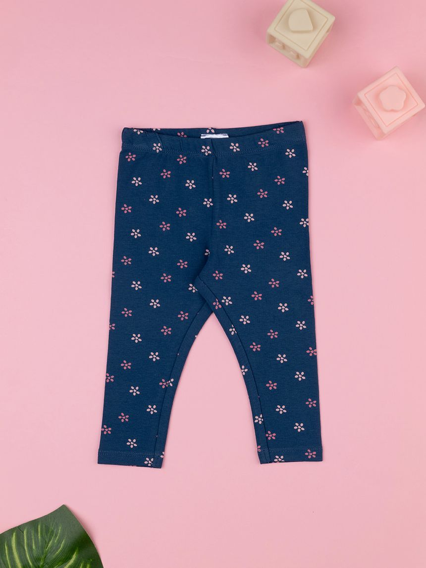 βρεφικό κολάν μπλε με λουλούδια για κορίτσι - Prénatal