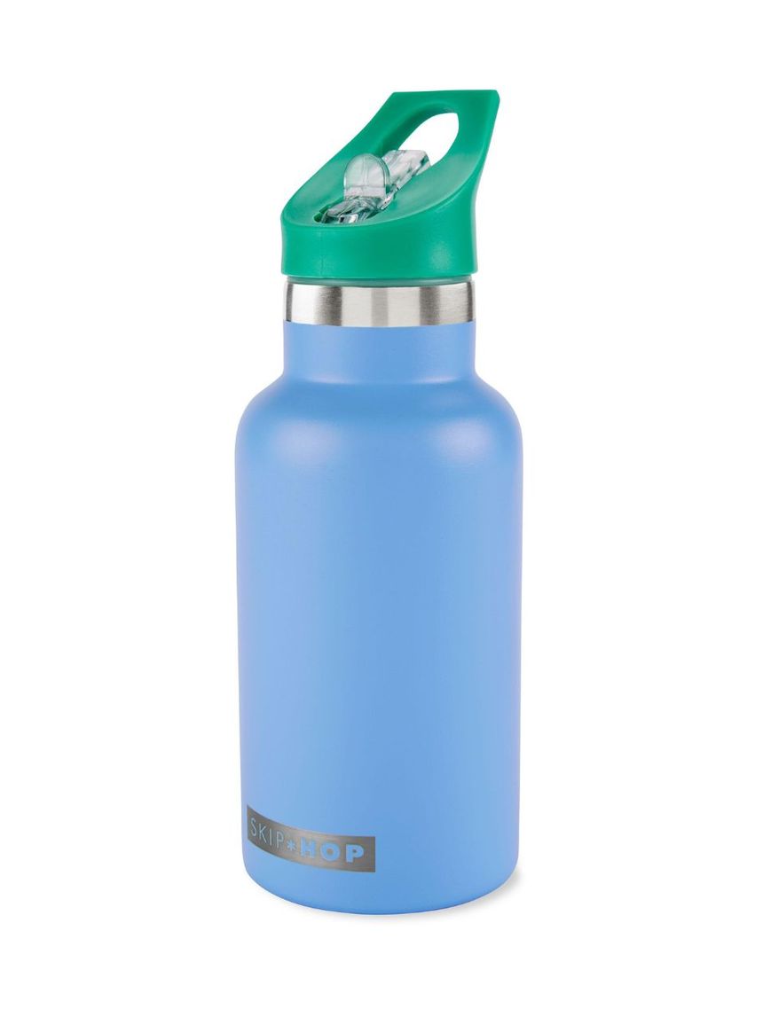 Skip hop stainless steel μπουκάλι θερμός με αυτοκόλλητα 380ml blue 29-2903040-01 - SKIP HOP