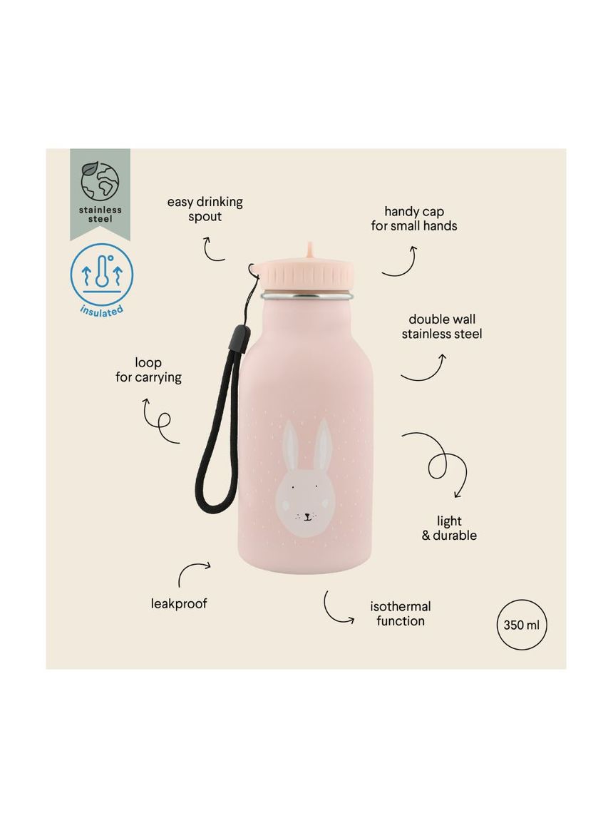 Trixie παγούρι θερμός με στόμιο 350ml mrs. rabbit - TRIXIE