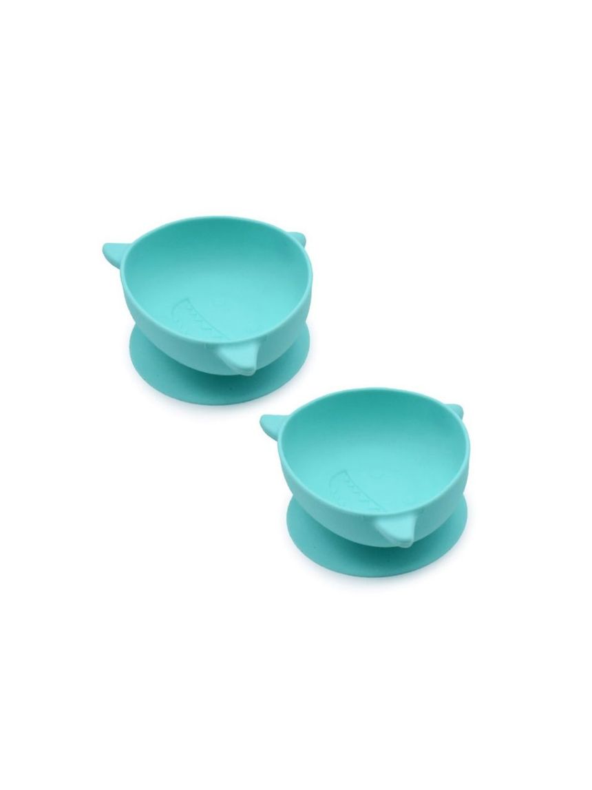 Melii μπολ σιλικόνης με βεντούζα shark 2τμχ - MELII