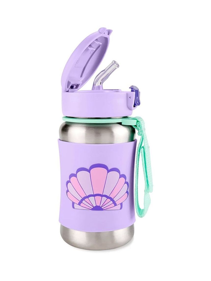 Skip hop sparkle style stainless steel παγούρι με καλαμάκι 350ml seashell 29-2903037-07 - SKIP HOP