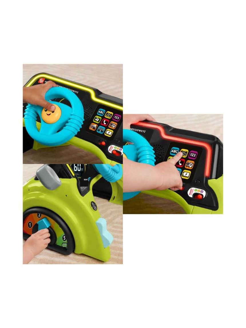 Mattel fisher price laugh & learn sit & steer driver εκπαιδευτικό αυτοκινητάκι, hyr91 - Fisher-Price