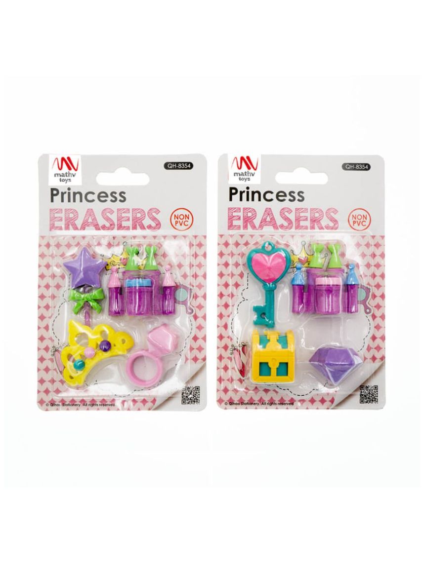 Fancy eraser set: princess σε 2 σχέδια - LITTLE TREE