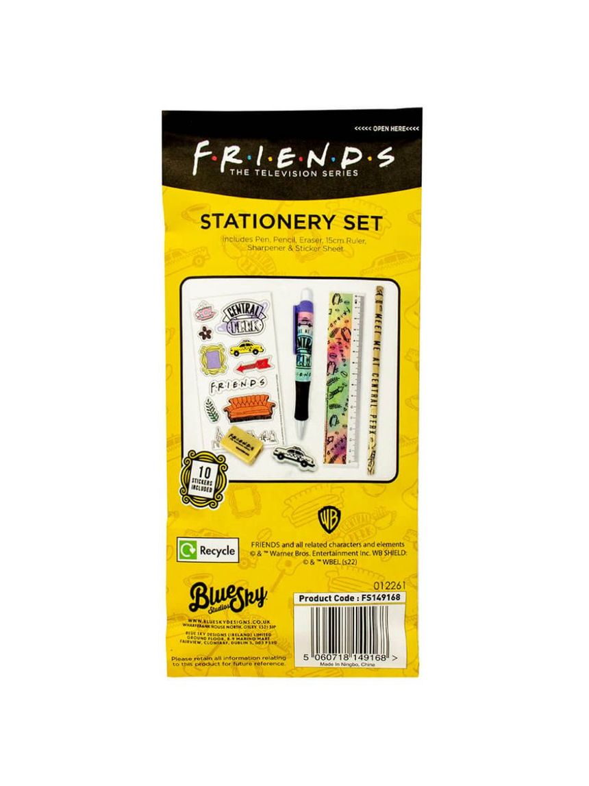 σχολικό σετ friends stationery paper pouch – tie dye - BLUE SKY