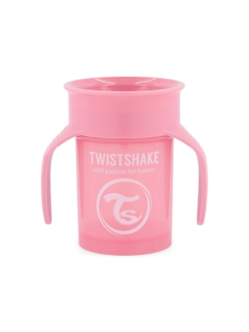 Twistshake κύπελλο spill-free 360° 230ml 6m+ pastel pink 32-08-78928 - Twistshake