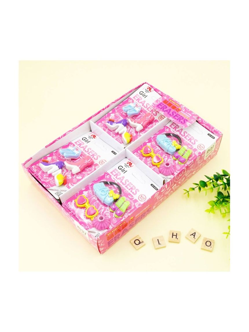 Fancy eraser set: girl in pink σε 2 σχέδια - LITTLE TREE