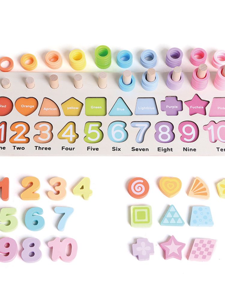 3 in 1 wooden multi-stacking puzzle 3+ - iwood